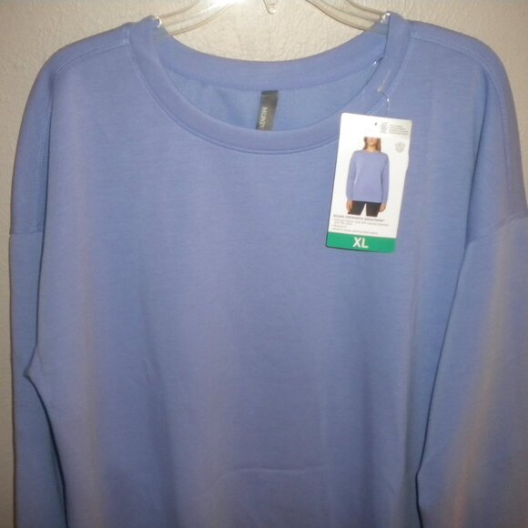 Mondetta Women's Size XL Jacaranda Scuba Crewneck Sweatshirt NWT - Picture 4 of 6